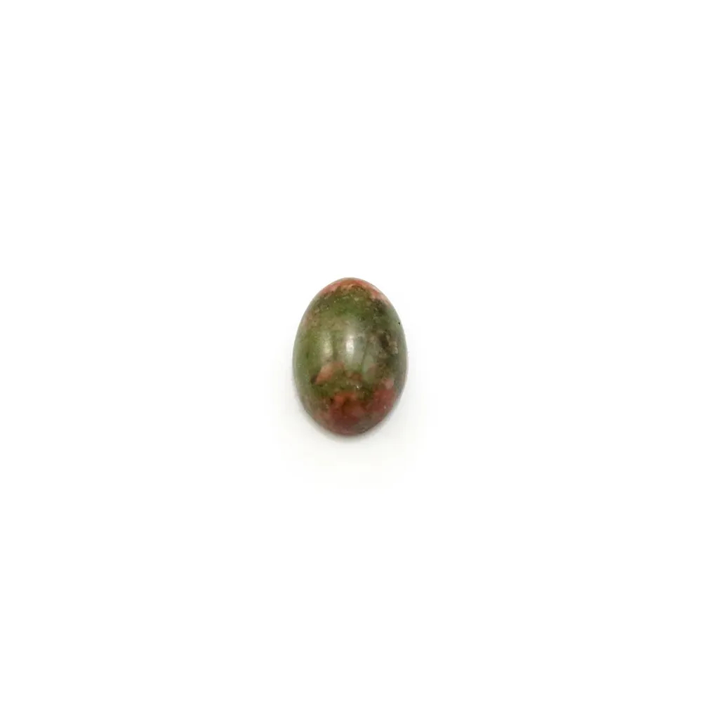 Cabochon d'unakite, de forme oval, 5x7mm x 4pcs