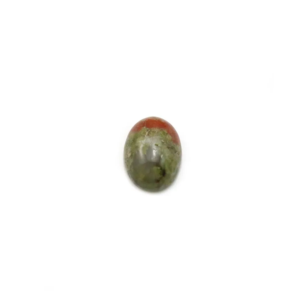 Cabochon d'unakite, de forme oval, 6x8mm x 4pcs