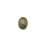 Cabochon d'unakite, de forme oval, 6x8mm x 4pcs