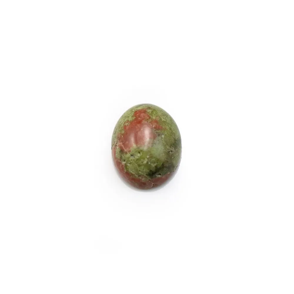 Cabochon d'unakite, de forme ovale, 8x10mm x 4pcs