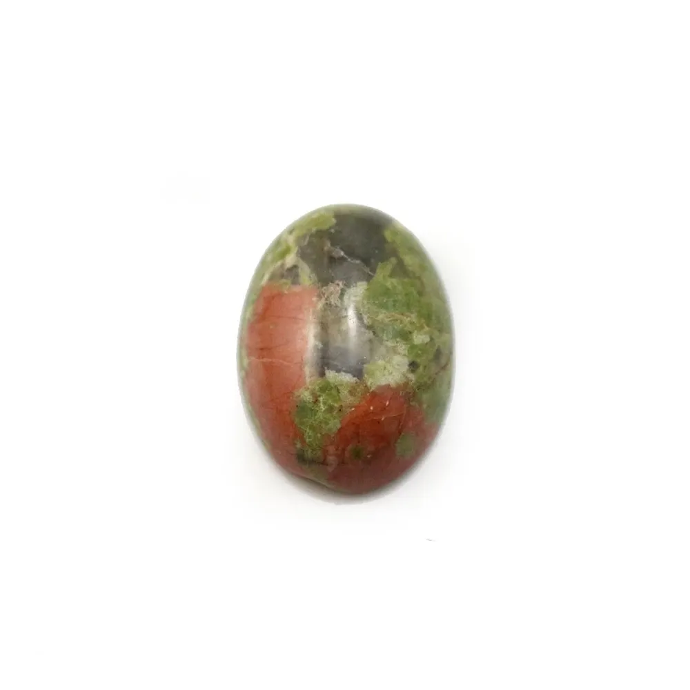 Cabochon d'unakite, de forme oval, 10x14mm x 4pcs