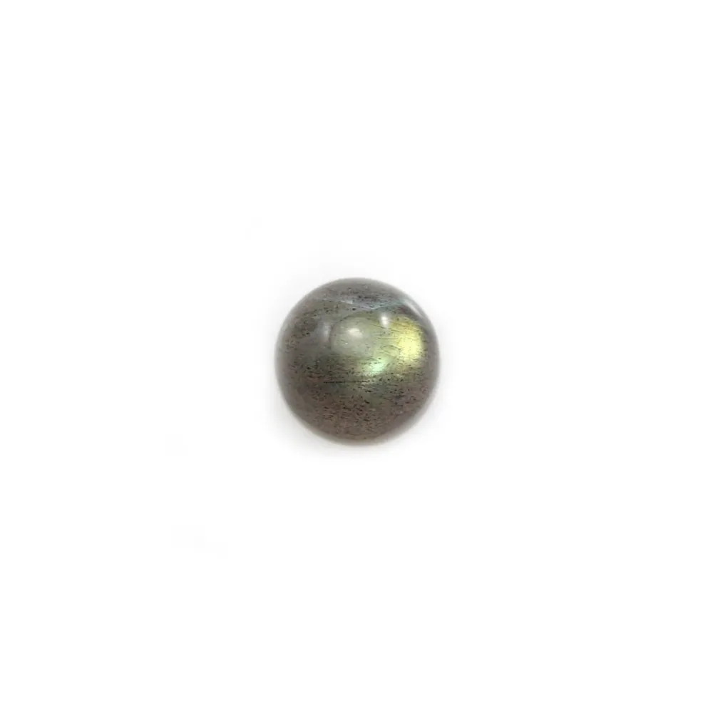 Labradorite cabochon, in round shape, 10mm x 2pcs