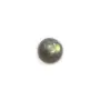 Cabochon de labradorite, de forme ronde 7mm x 2pcs