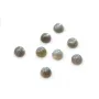 Cabochon de labradorite, de forme ronde 7mm x 2pcs