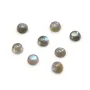 Labradorite cabochon, in round shape, 10mm x 2pcs