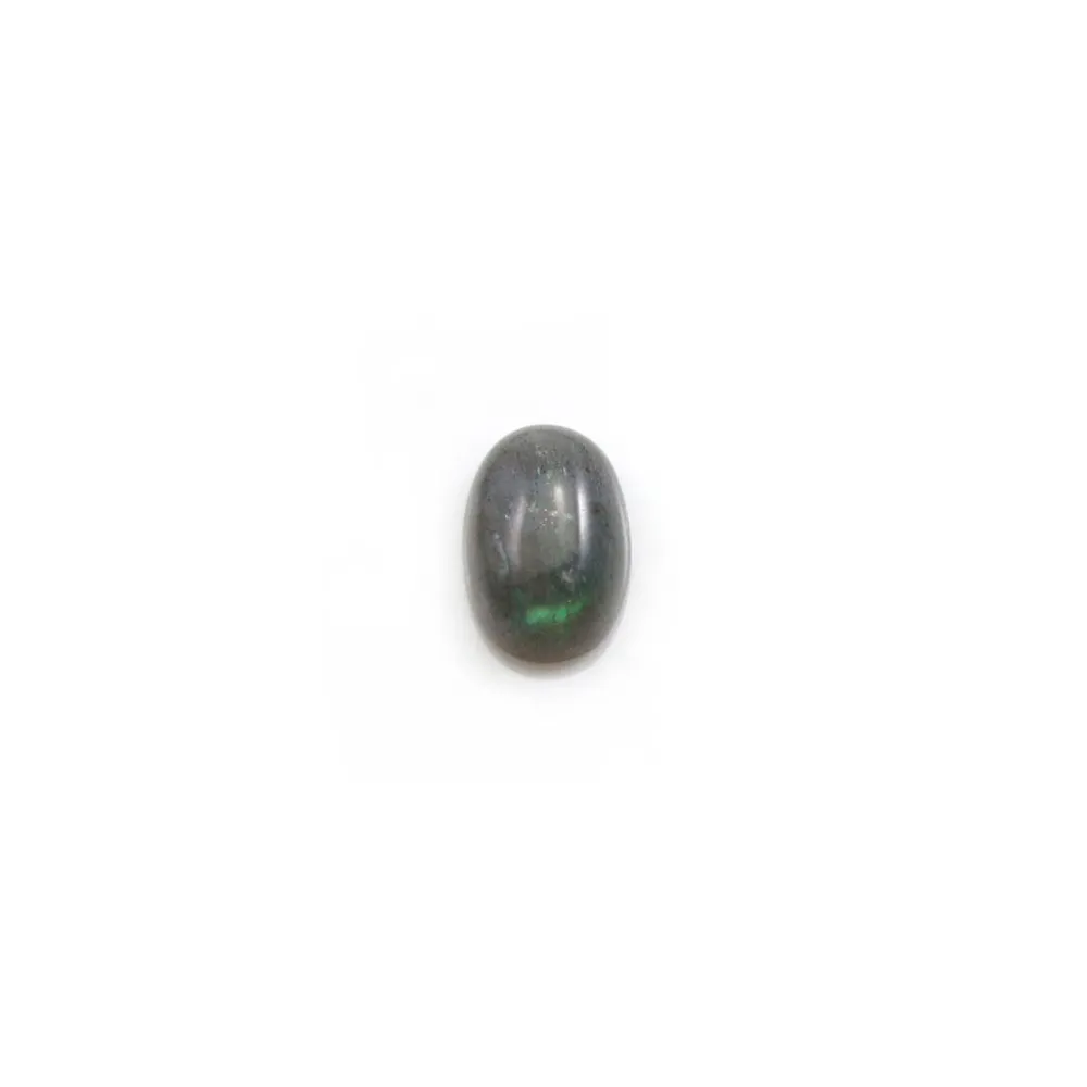 Cabochon de labradorite, de forme ovales 5x7mm x 1pc