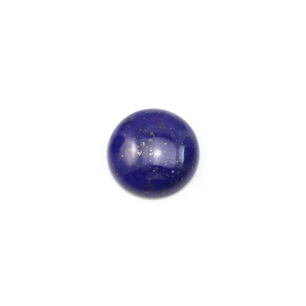 Cabochão de lápis-lazúli redondo 8mm x 1pc