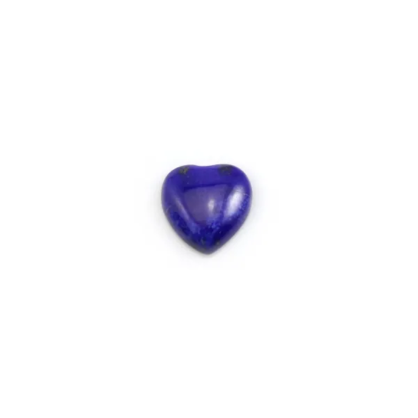 Lapis lazuli cabochon coração 8mm x 2pcs