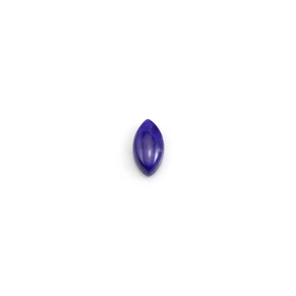 Cabochon lapis-lazuli navette 4x7mm x 2pcs