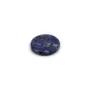Cabochon lapis lazuli, rond plat 12mm x 2pcs