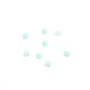 Cabochon de larimar, de forme ronde, 2mm x 1pc