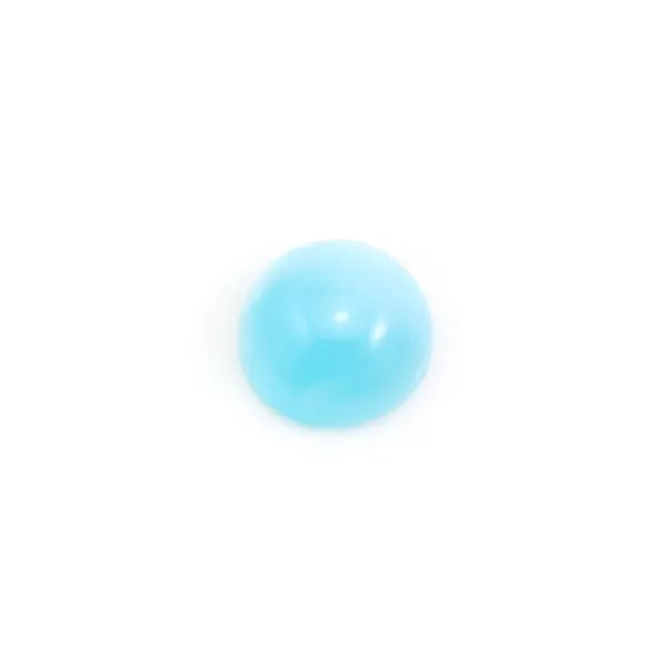 Cabochon de larimar, de forme ronde, 2mm x 4pcs