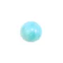 Cabochon de larimar, de forme ronde, 12mm x 1pc