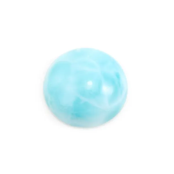 Cabochon de larimar, de forme ronde, 2mm x 4pcs