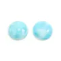 Cabochon de larimar, de forme ronde, 16mm x 1pc