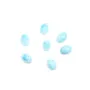 Cabochon de larimar, de forme ovale, 3x5mm x 4pcs