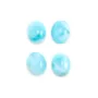 Cabochon de larimar, de forme ovale, 3x5mm x 4pcs
