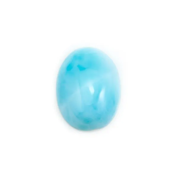 Cabochon de larimar, de forme ovale, 3x5mm x 4pcs