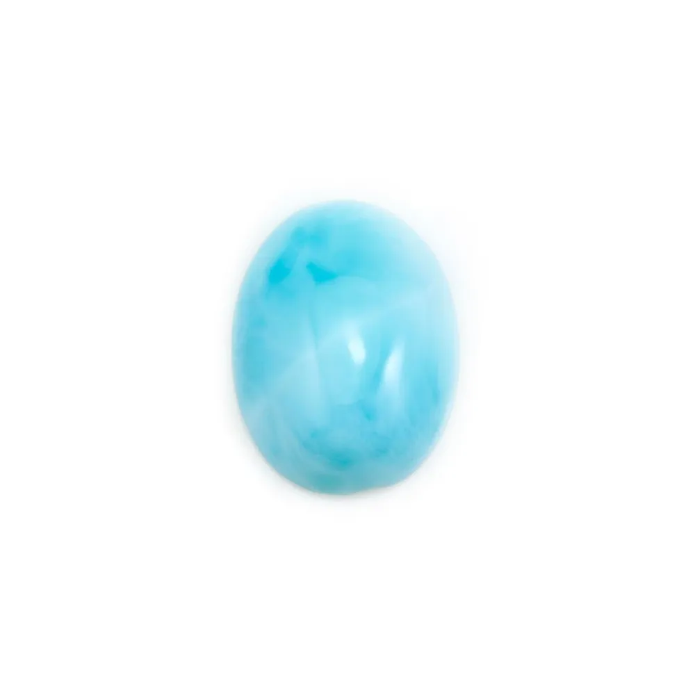 Cabochon de larimar, de forme ovale, 3x5mm x 4pcs
