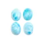 Cabochon de larimar, de forme ovale, 3x5mm x 4pcs