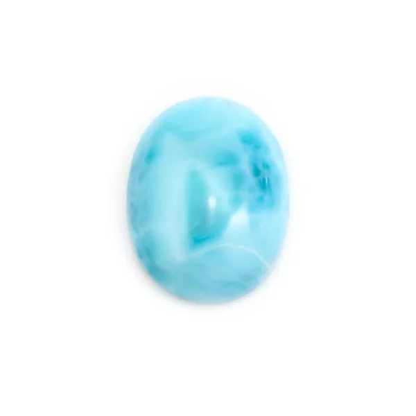 Cabochon de larimar, de forme ovale, 3x5mm x 4pcs