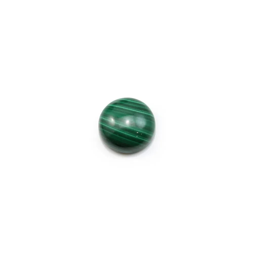 Cabochon malachite rond 6mm  x 1pc