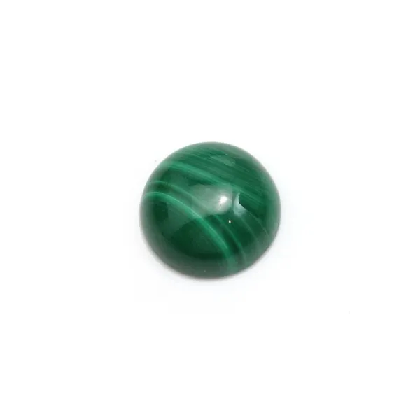 Round malachite cabochon, measuring 10mm x 1pc
