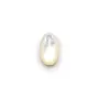 Cabochon ovale 6x9 mm Nacre Blanc x1pc