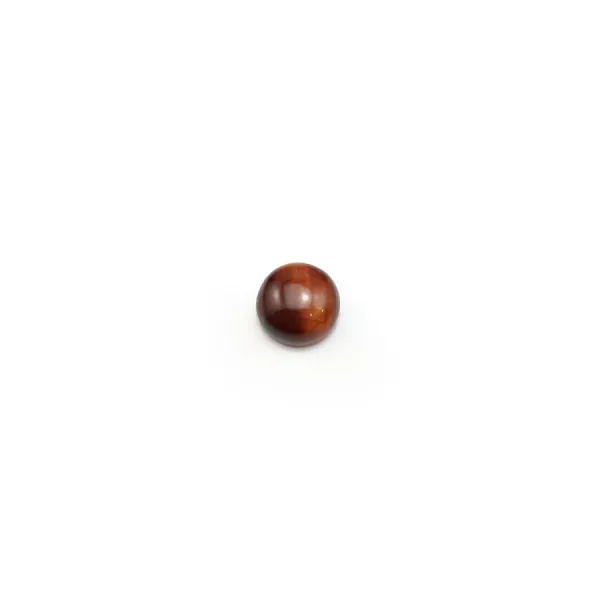 Cabochon oeil de taureau rond 4mm x 4pcs