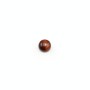 Cabochon yellow tiger's eye round 4mm x 4pcs