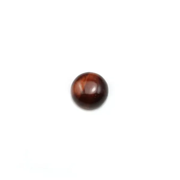 Cabochon oeil de taureau rond 6mm x 4pcs