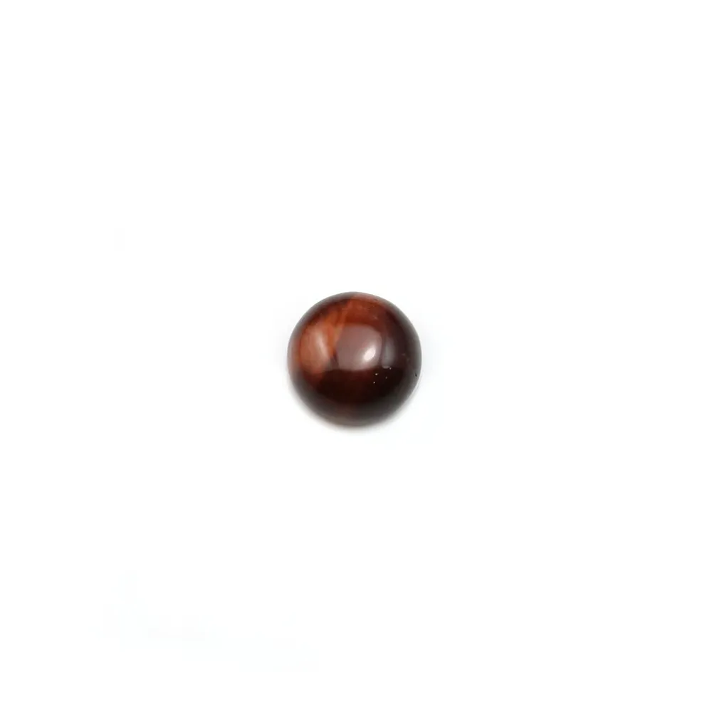 Cabochon oeil de taureau rond 6mm x 4pcs