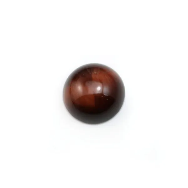 Cabochon oeil de taureau rond 10mm x 4pcs