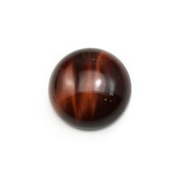 Cabochon oeil de taureau rond 14mm x 2pcs