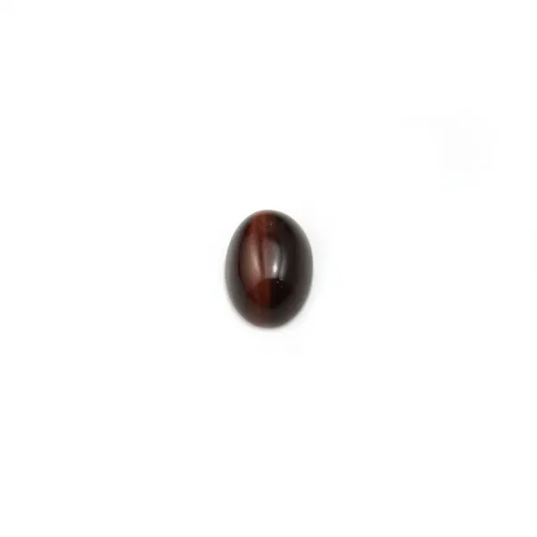 Cabochon oeil de taureau ovale 5x7mm x 4pcs