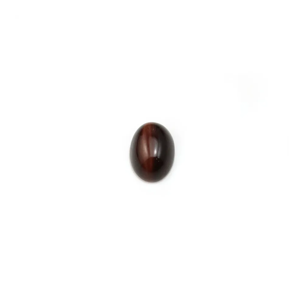 Cabochon oeil de taureau oval 5x7mm x 4pcs