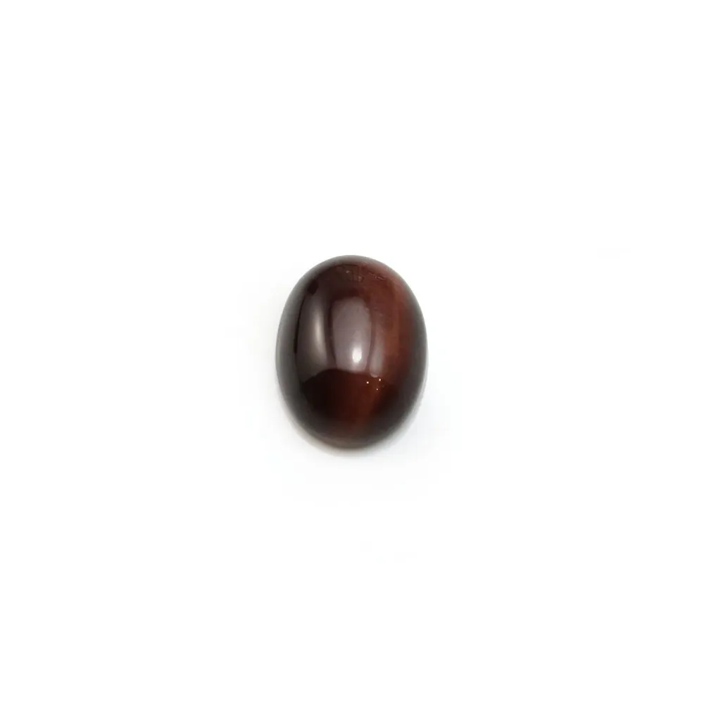 Cabochon oeil de taureau ovale 7x9mm x 4pcs