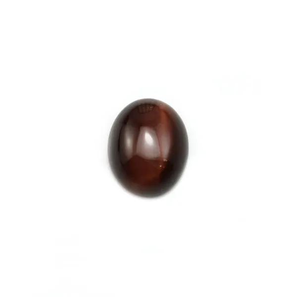 Cabochon oeil de taureau oval 8x10mm x 4pcs