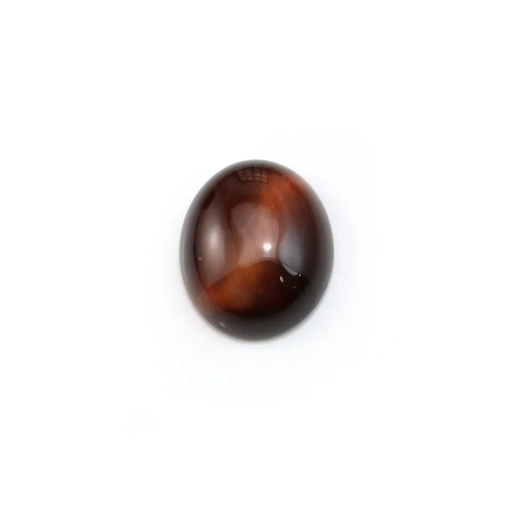 Cabochon oeil de taureau oval 10x12mm x 4pcs