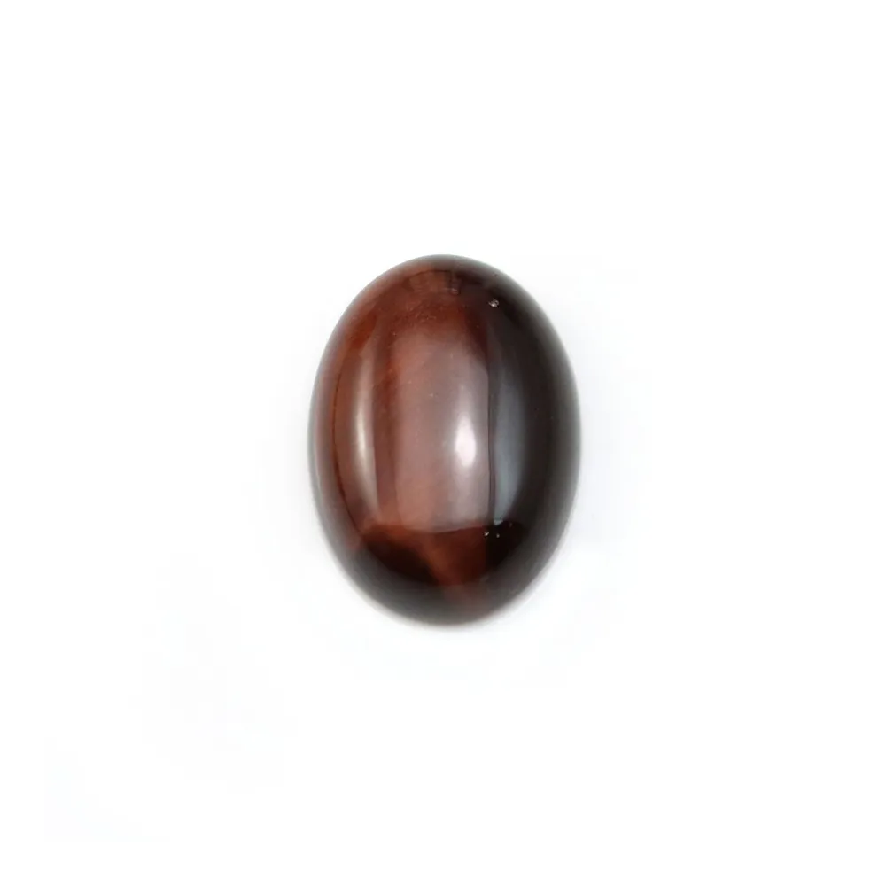 Cabochon oeil de taureau ovale 10x14mm x 4pcs