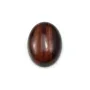 Cabochon oeil de taureau ovale 12x16mm x 2pcs