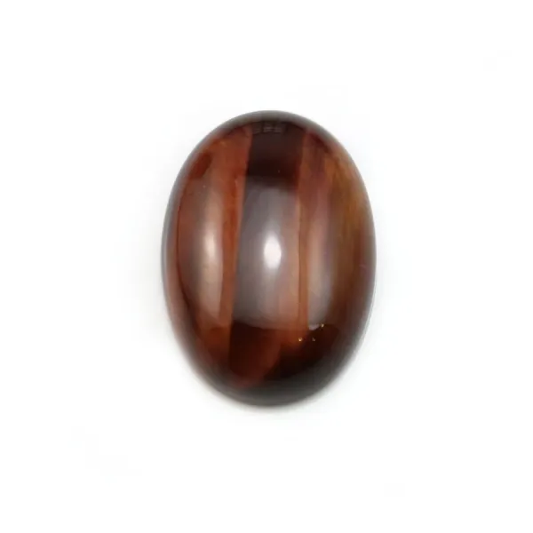 Cabochon oeil de taureau ovale 13x18mm x 2pcs