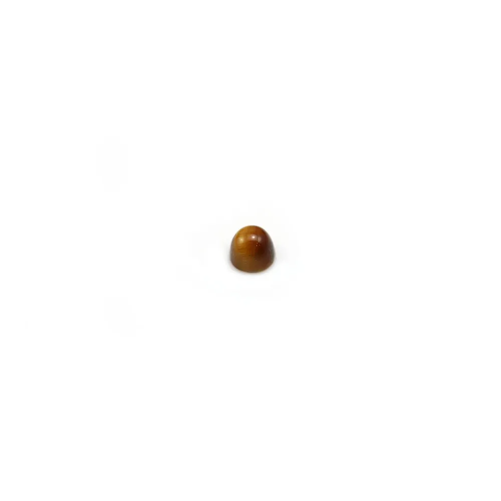 Cabochon d'oeil de tigre, de forme ronde, 2mm x 4pcs