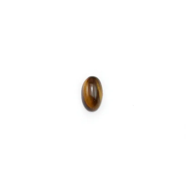 Tiger eye cabochon, on oval shaped, 3 * 5mm x 4pcs
