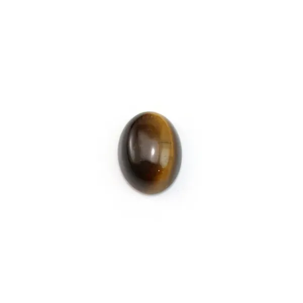 Tiger eye cabochon, on oval shaped, 6 * 8mm x 4pcs