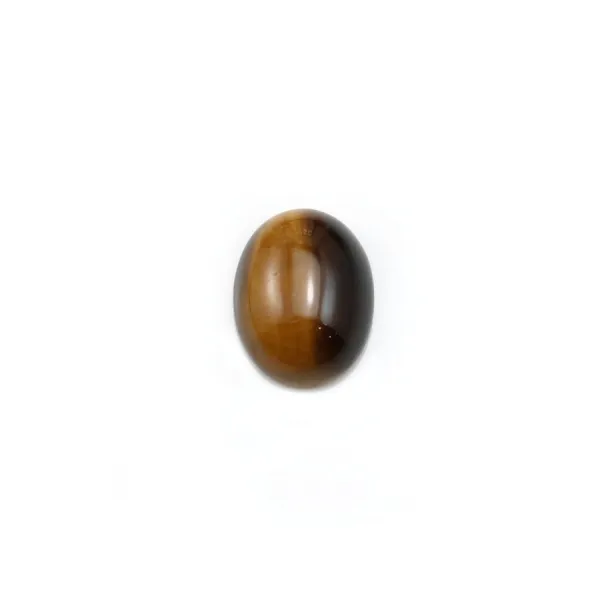 Cabochon d'oeil de tigre, de forme ovale 7 * 9mm x 4pcs