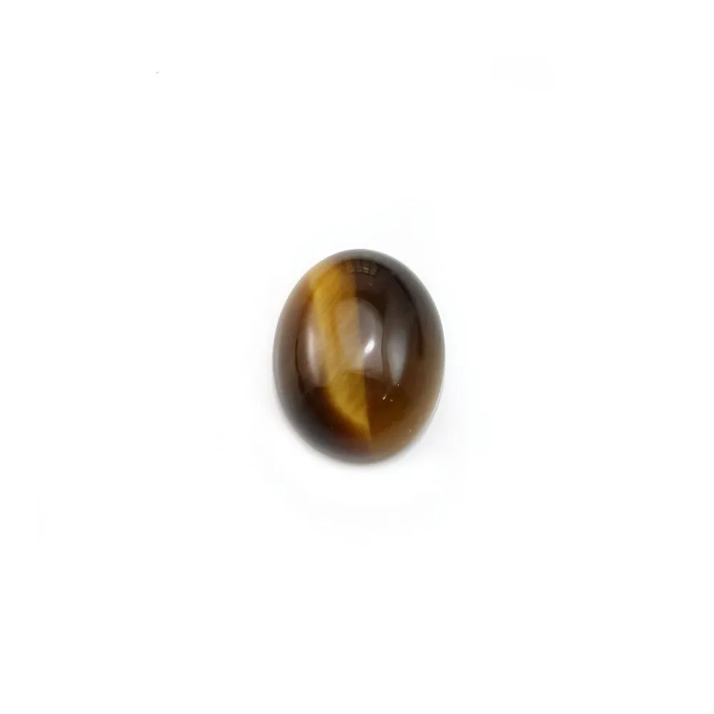 Tiger eye cabochon, in oval shaped, 8 * 10mm x 4pcs
