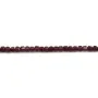 Grenat en forme de cube facette 2mm x 40cm