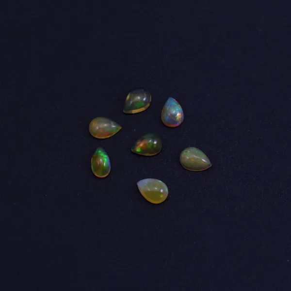 Cabochon opale ethiopian goutte 5x7mm x 1pc