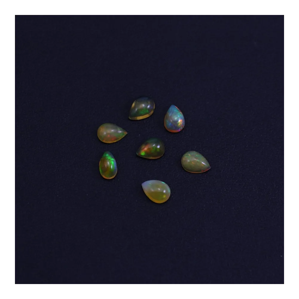 Cabochon opale ethiopian goutte 5x7mm x 1pc